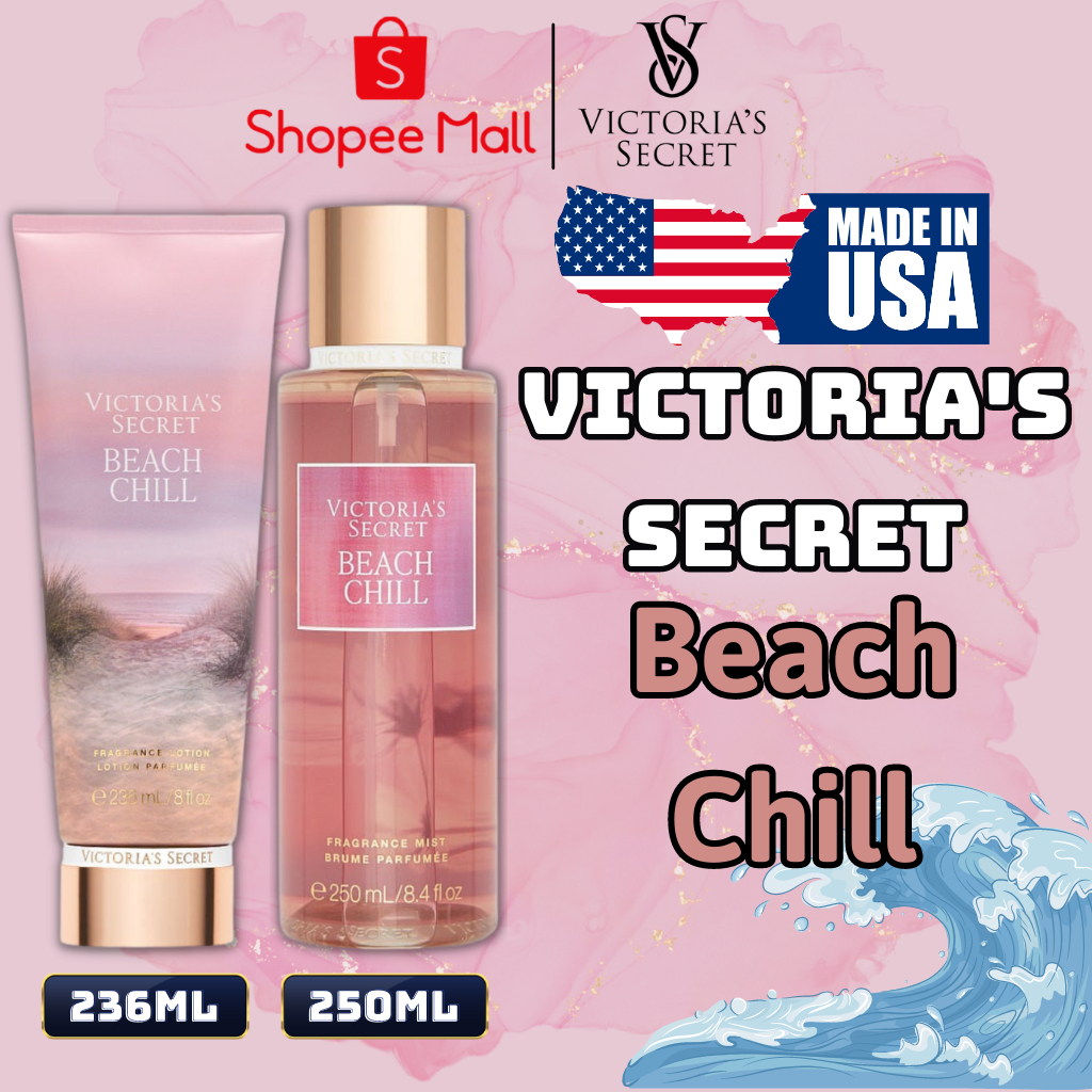 Body Mist Victoria Secret Chính Hãng Beach Chill, Xịt Thơm Body Toàn Thân Hương Nước Hoa 250ml