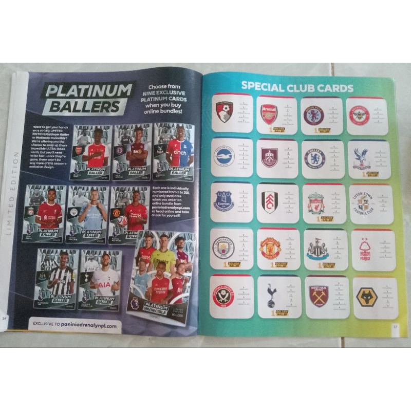Thẻ cầu thủ bóng đá mùa giải 23/24 epl
