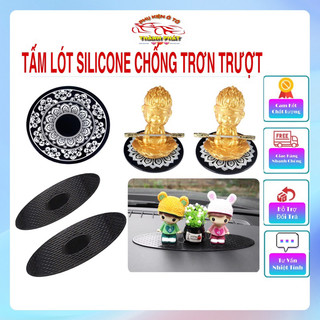 Tấm lót Silicone chống trơn trượt giữ điện thoại lót tượng lót đồ trang trí taplo ô tô xe hơi
