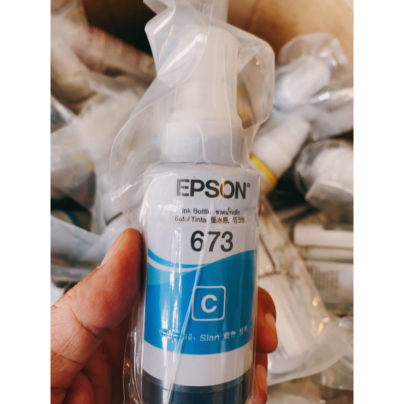 Nguyên set 6 màu mực Epson 673 cho máy Epson L1800 L805 giá tốt
