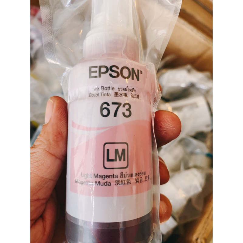 Nguyên set 6 màu mực Epson 673 cho máy Epson L1800 L805 giá tốt