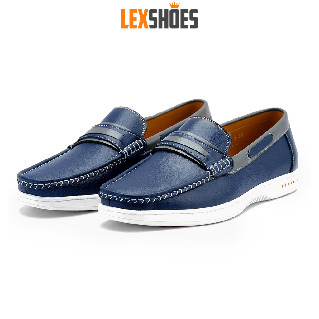 Giày da nam LEXSHOES giày da bò LS05 cao cấp bảo hành 2 năm