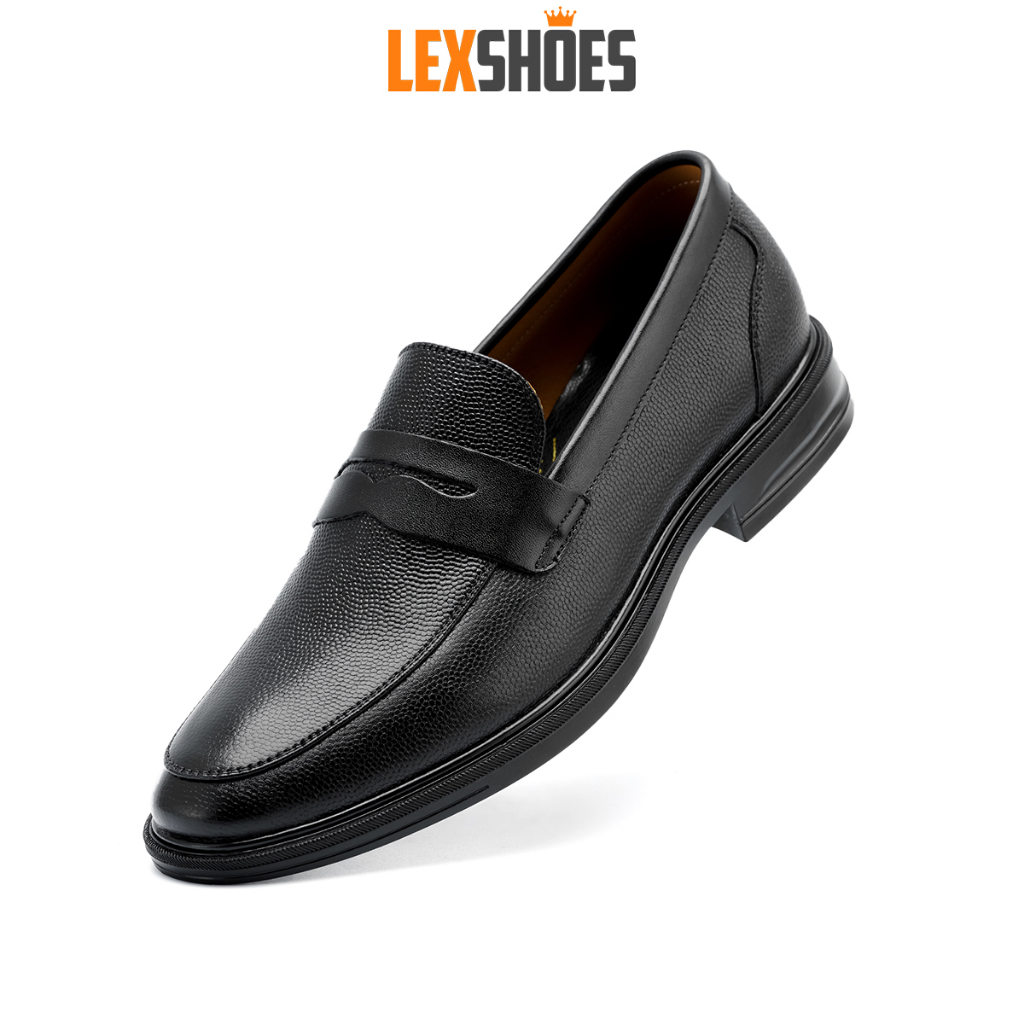 Giày da nam LEXSHOES giày da bò LS06 cao cấp bảo hành 2 năm