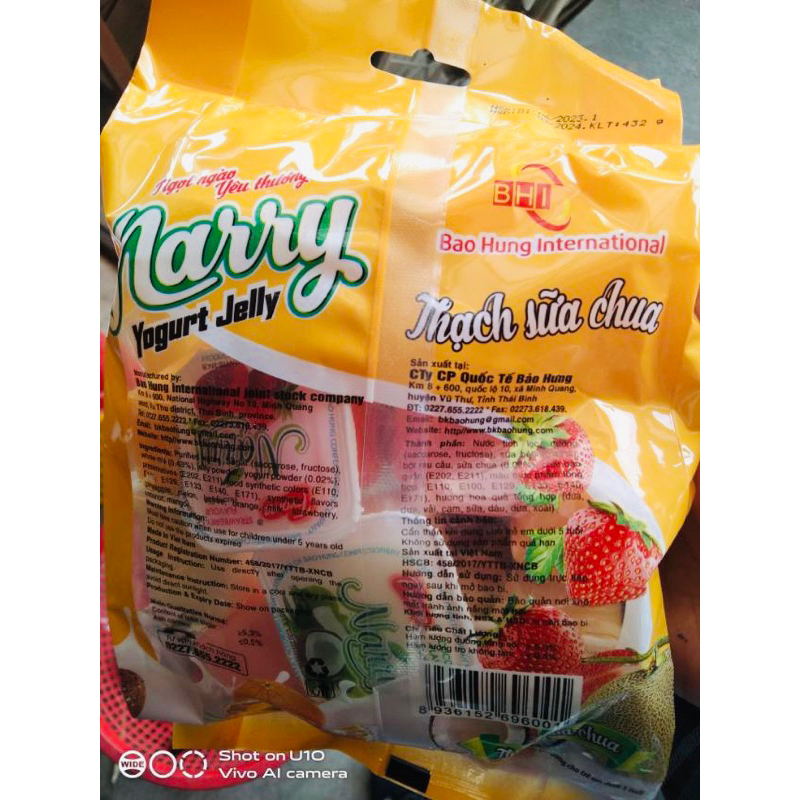 Thạch sữa chua Marry thương hiệu Bảo Hưng thơm mát các vị