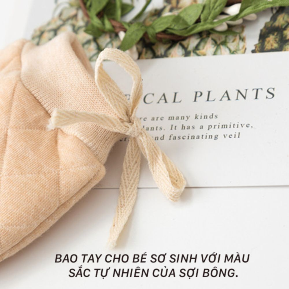 Bao tay chân cho bé sơ sinh chất liệu 100% Cotton mềm mại, an toàn cho bé (Vớ tay chân cho bé sơ sinh)