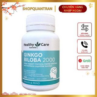 Bổ não healthy care ginkgo biloba 2000mg - 100 viên