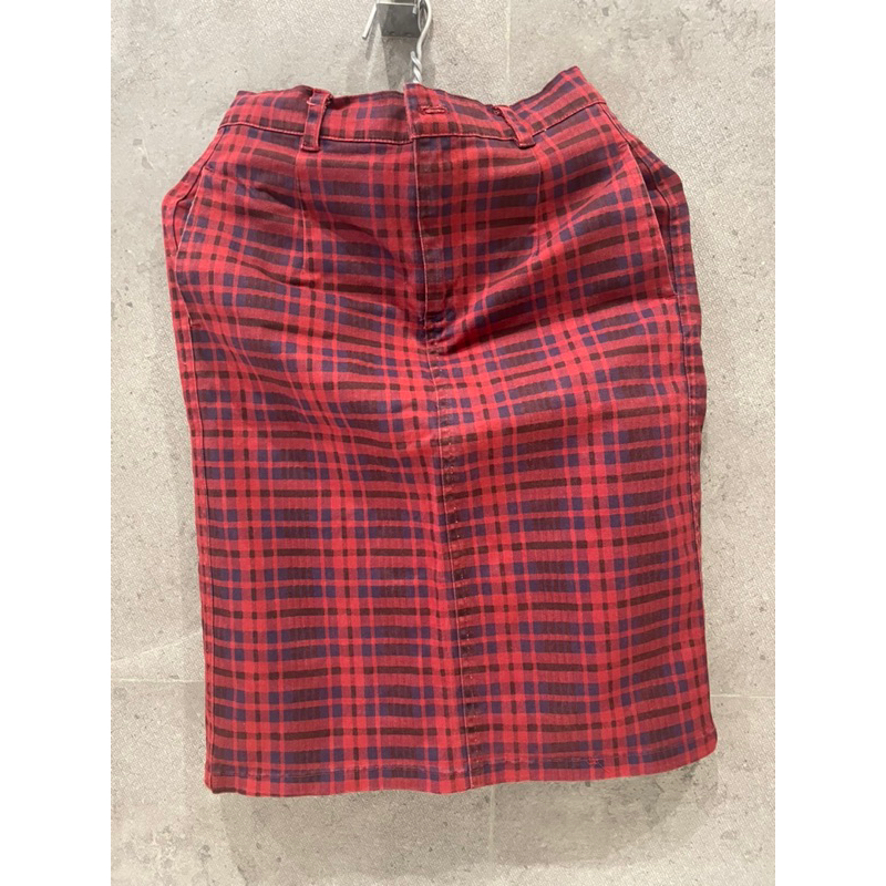 Chân váy jeans kaki pass