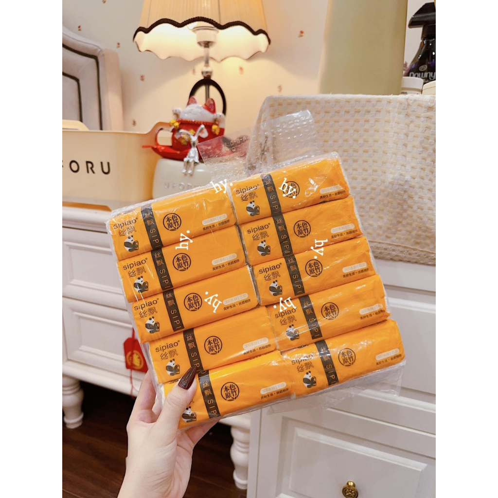 Giấy rút Sipao 1 gói 300 tờ 3,6k/1 bịch - gd6