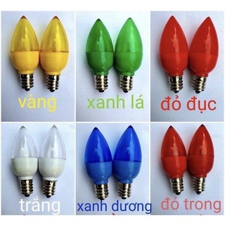 BÓNG LED TRÁI ỚT 1W ĐUI E12 [combo 2 bóng]