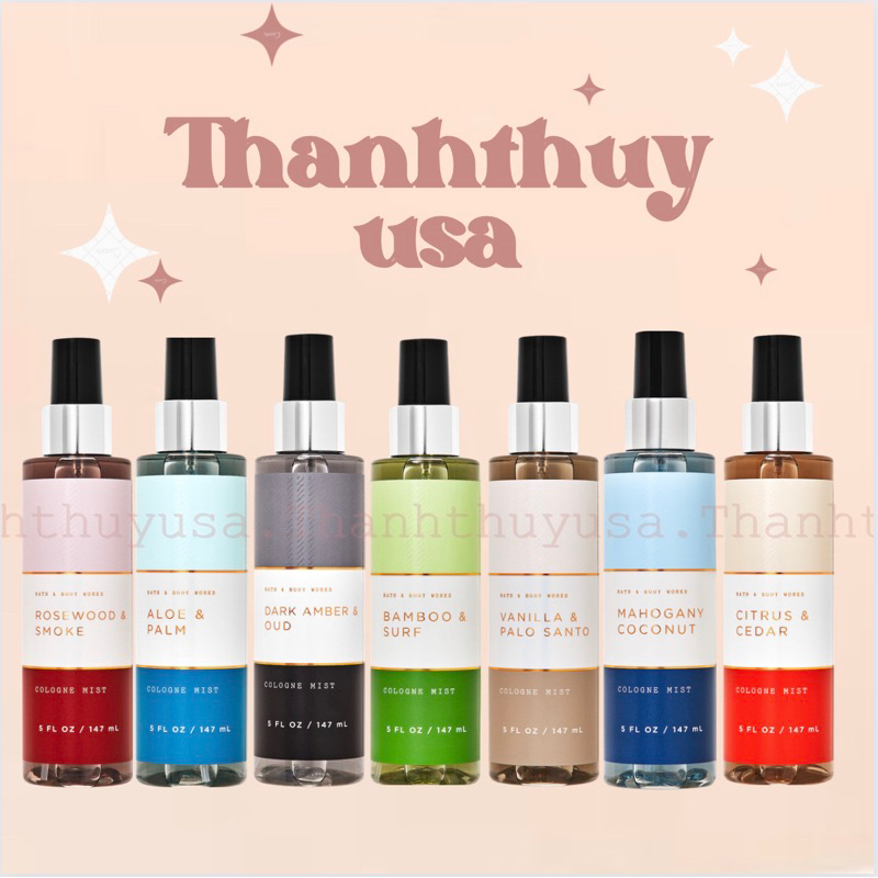 Xịt Thơm Toàn Thân Hương Nước Hoa COLOGNE MIST UNISEX Bath & Body Works - 156ml