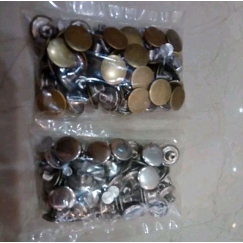 Cúc quần jeans/ quần bò loại inox xịn - gói 50 cái 15mm