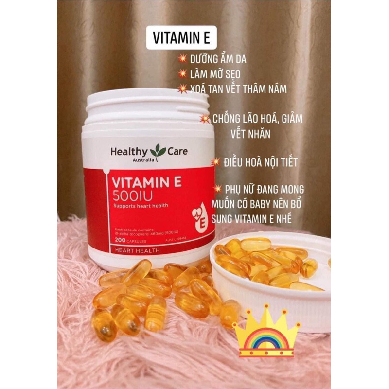 Vitamin e 500iu cua úc
