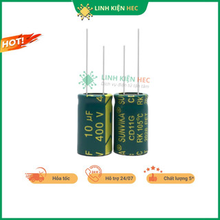 Tụ hóa 450v 4.7uf 10uf chất lượng tốt linh kiện hec