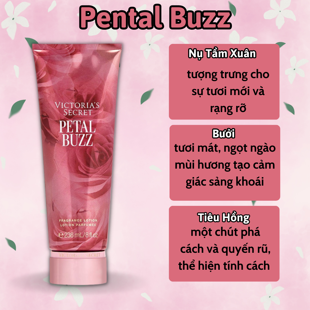 Body Mist Victoria Secret Chính Hãng Pental Buzz, Xịt Thơm Body Toàn Thân Hương Nước Hoa 250ml