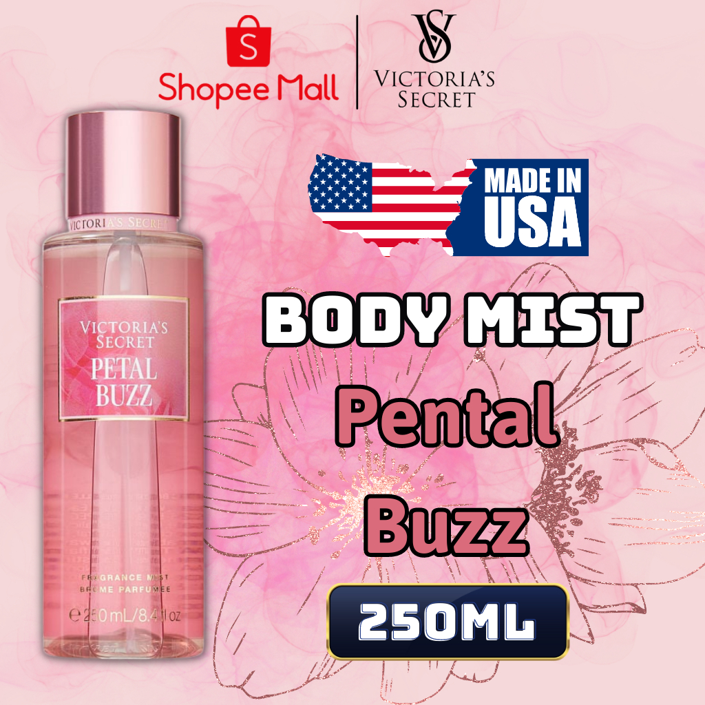 Body Mist Victoria Secret Chính Hãng Pental Buzz, Xịt Thơm Body Toàn Thân Hương Nước Hoa 250ml