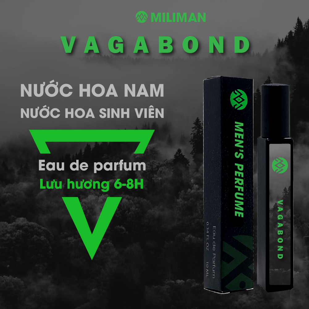 Nước Hoa Nam Vagabond MILIMAN Phóng Cách Lãng Khách Phiêu Du 10ml