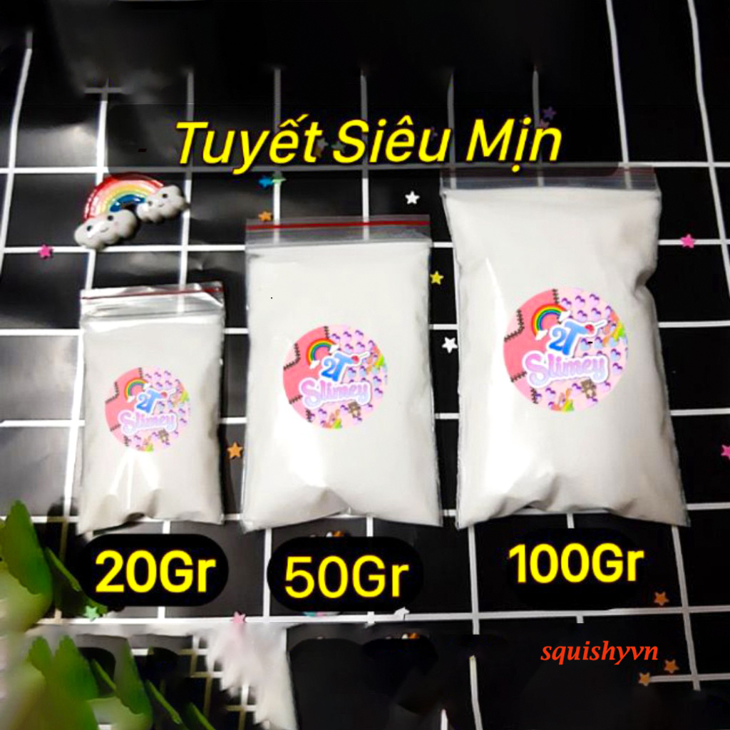Tuyết Nhân Tạo Siêu Mịn Nguyên Liệu Làm Slime Mây