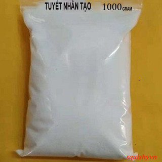 Tuyết nhân tạo 1000gram gói tạo tuyết 1kg bột tạo tuyết siêu mịn nguyên liệu chính làm slime mây cloud slam