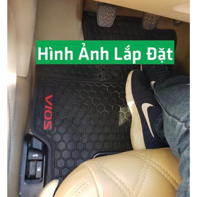 Thảm lót sàn Toyota Vios 2014-2023- cao su đúc nguyên khối