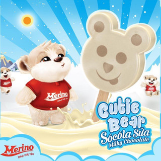 Kem gấu socola sữa Merino kool cutie bear