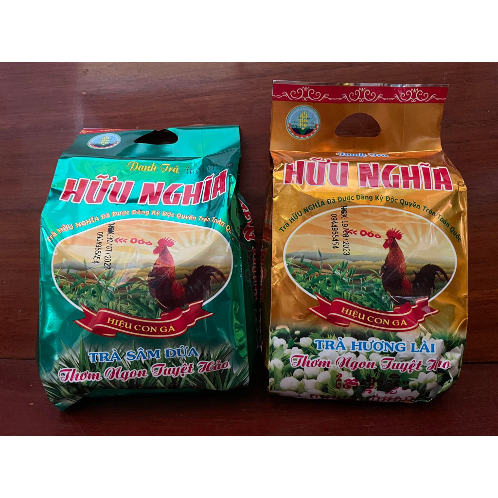 Trà Hiệu Con Gà Hữu Nghĩa 100g hương dứa và lài