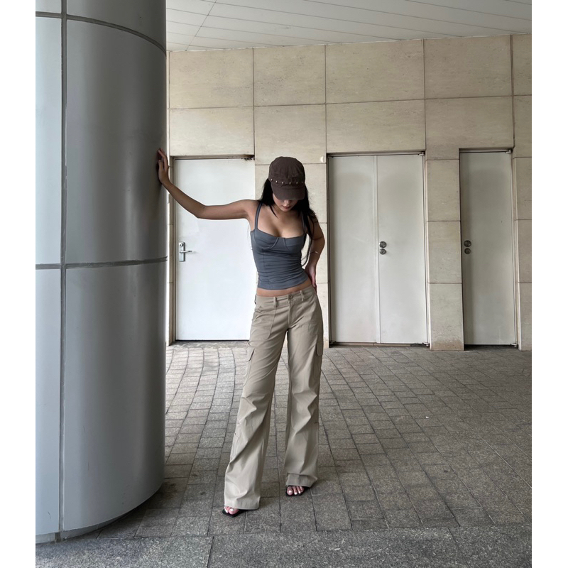 Quần kai ống suông túi hộp JANNIS CARGO PANTS - THESTAN