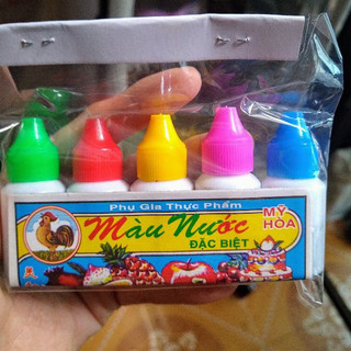 Set 5 màu nước thực phẩm dùng để làm slime