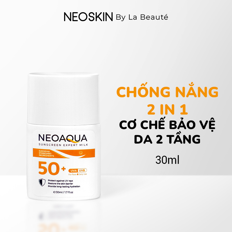 Kem Chống Nắng Giảm Mụn, Kiểm Soát Bóng Nhờn & Bảo Vệ Da 2 Tầng Vật Lý & Hóa Học EHG & TIO2 LA BEAUTE 30ml