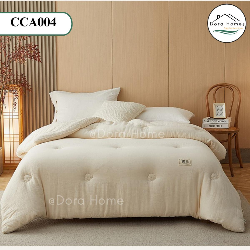 Ruột Chăn Sợi Đậu Nành DORA HOME Chăn Sợi Sinh Thái Nguyên Thủy Không Tẩy Trắng Và Nhuộm Màu #CAA