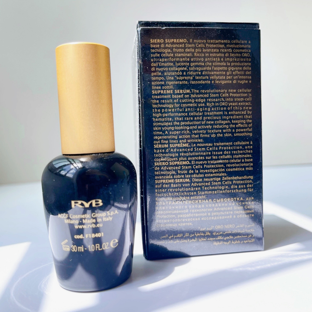 Tinh chất Nấm lên men quý giá giúp nâng cơ, chống lão hoá, giảm chảy xệ, nếp nhăn RYB Oro Nero Supreme