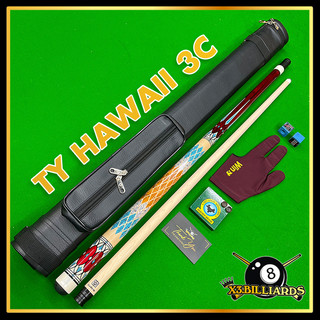 Cơ bida 3c carom ty hawaii chuẩn 3 băng giá rẻ tặng bao cơ bi a găng tay, lơ và đầu tẩy co bang bi da giá tốt nhất