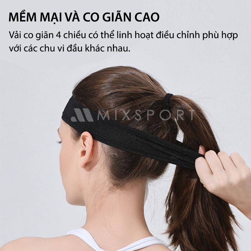 Băng Đô Bản Rộng Headband AOLIKES Dùng Đeo Trán Giúp Thấm Hút Và Chặn Mồ Hôi Khi Đi Tập BDD01