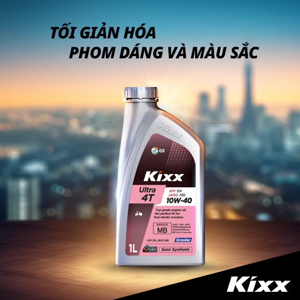Nhớt xe tay ga 🛵 Kixx scooter 5w40 800ml + nhớt hộp số motul