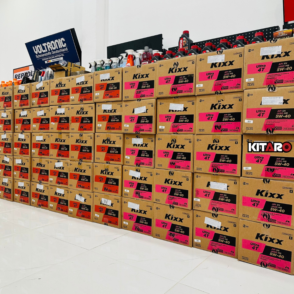 Nhớt xe tay ga 🛵 Kixx scooter 5w40 800ml + nhớt hộp số motul