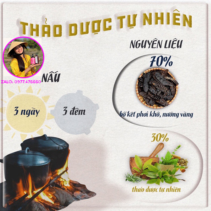 Dầu gội thảo dược HB . Sạch gàu, kích thích mọc tóc