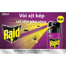 Bình xịt Muỗi Và Côn Trùng RAID 600ml