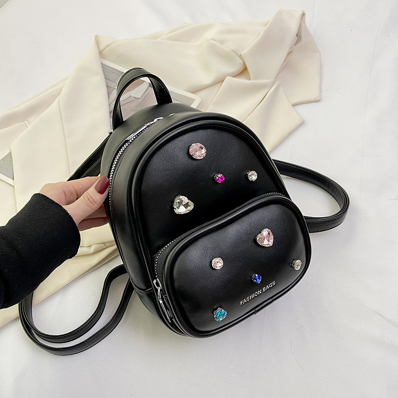 Balo Nữ Thời Trang, Balo Mini đính đá da mềm siêu hot giá rẻ chất lượng M200