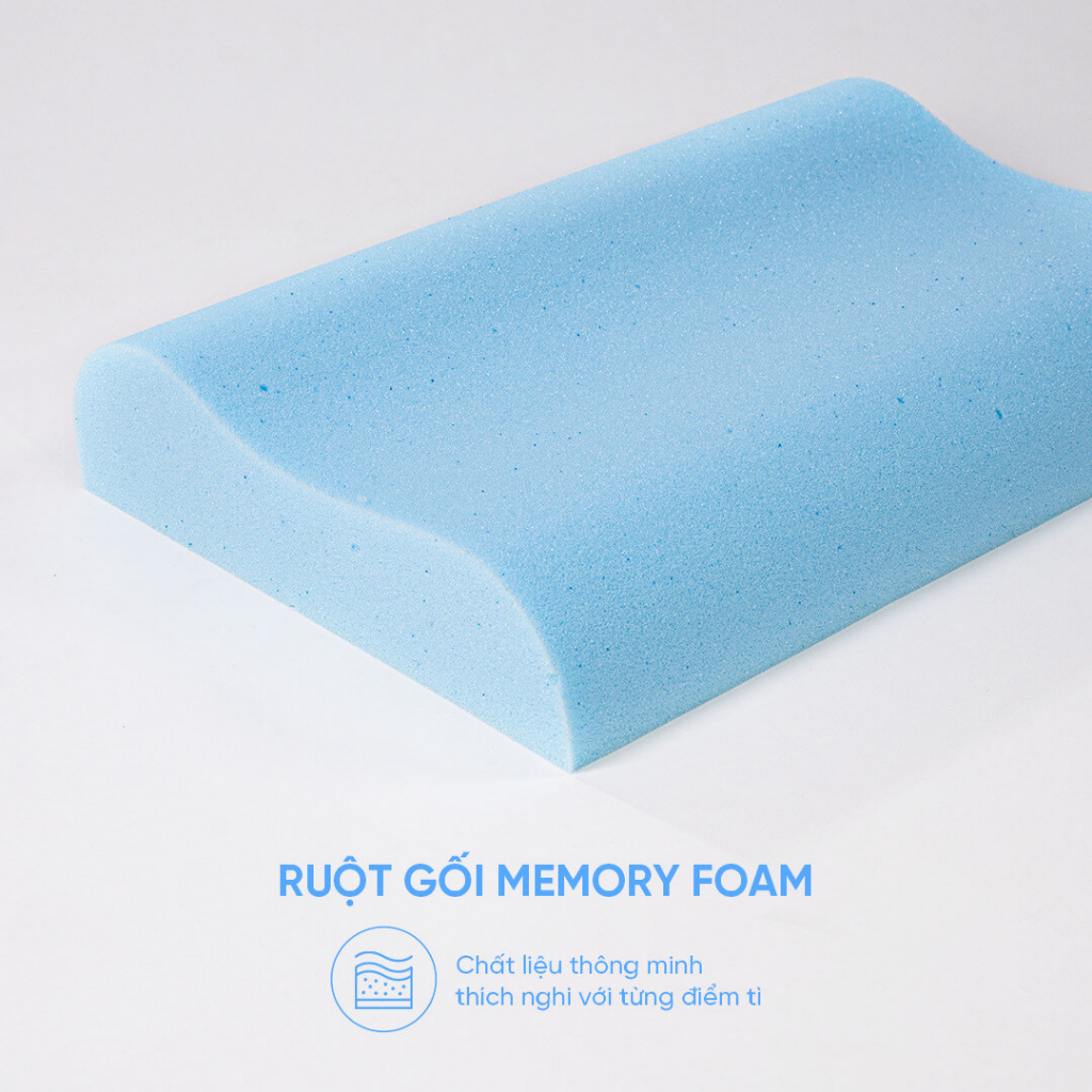 Gối foam Comfy Nami lượn sóng, nâng đỡ vai gáy