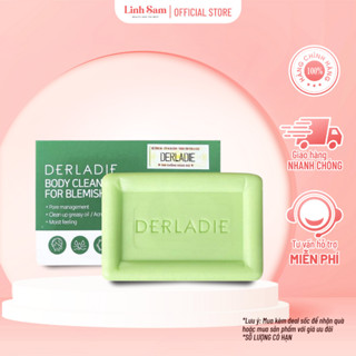 [TẶNG TÚI TẠO BỌT] Xà Phòng Giảm Mụn Cơ Thể Sau 7 Ngày Derladie Body Cleansing Bar For Blemish Skin 50g