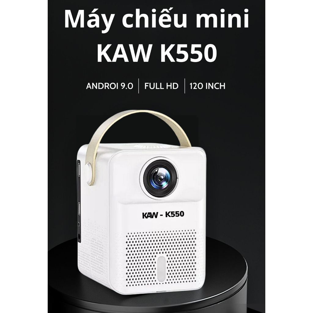 Máy Chiếu Nào Tốt Hiện Nay, Máy Chiếu Mini KAW K550 Chính Hãng, Hệ Điều Hành Android, Bảo Hành 12 Tháng