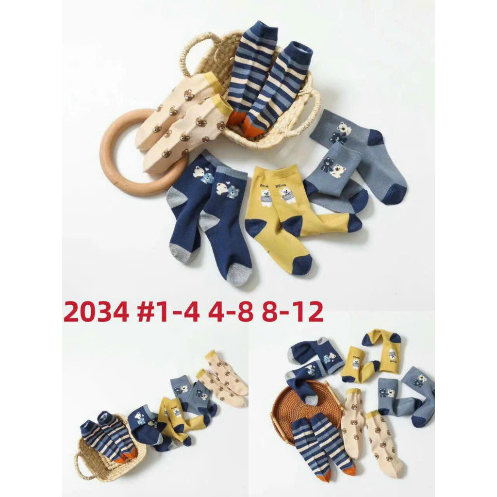 Set 3 đôi tất mickey cho bé trai, bé gái đủ size 1-12 tuổi