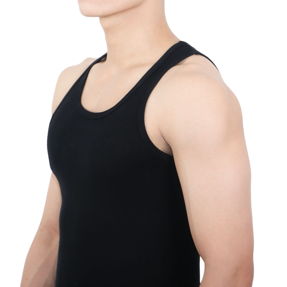 OWEN - Áo lót Nam Owen dáng Body Fit màu Đen chất liệu Cotton - LAW232582