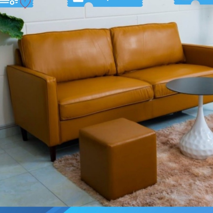 Bộ sofa da nâu, sofa da cao cấp đặt chung cư - hàng chính hãng bảo hành 2 năm | BigBuy360 - bigbuy360.vn