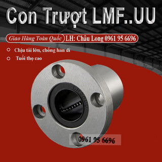 Con trượt tròn lmf12 16 20 25uu loại ngắn bạc đạn trượt tốt