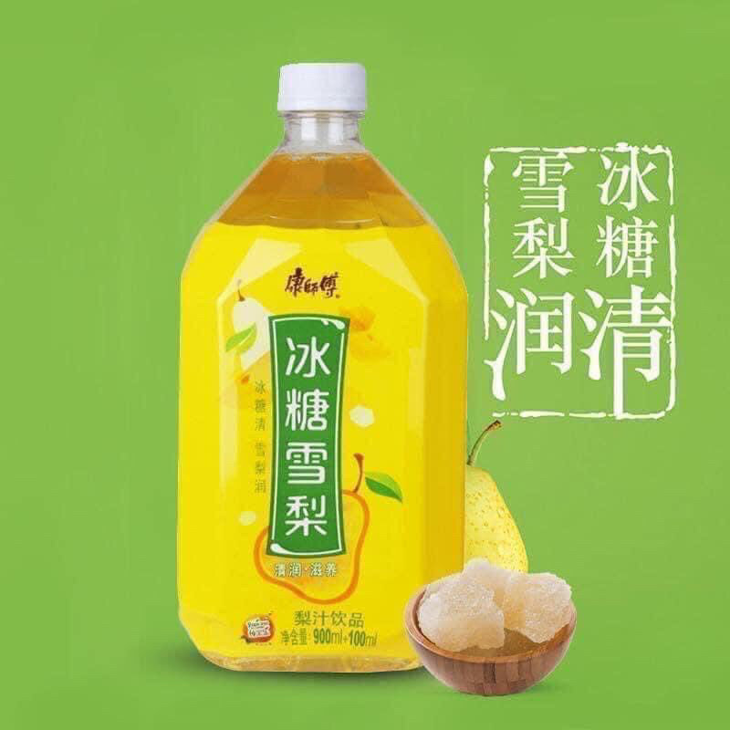 Nước hoa quả, nước lê, nước đào chai 1 lít