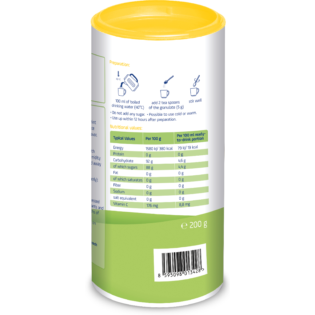 Trà cốm hoa quả Burine - Vị Lê Bạc Hà giúp giảm ho, hỗ trợ tiêu hoá khoẻ mạnh