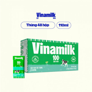 Sữa vinamilk 100% 110ml và 180ml