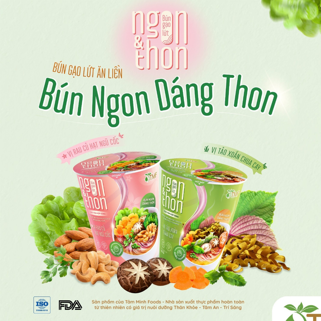 Bún gạo lứt ăn liền - Hủ (65gram)