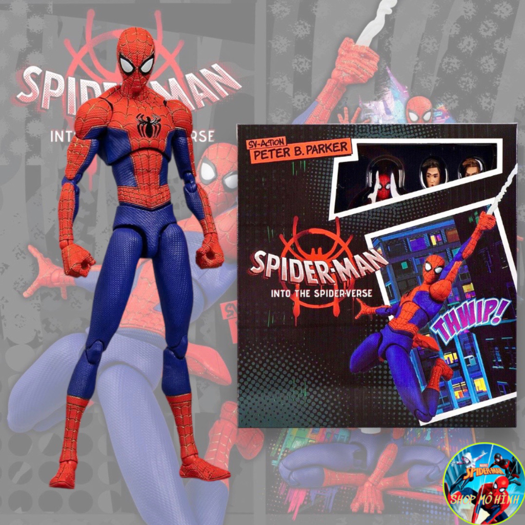 Mô Hình SV-Action Peter B.Paker_Spider-Man_Into the Spider-Verse Sentinel Bootleg
