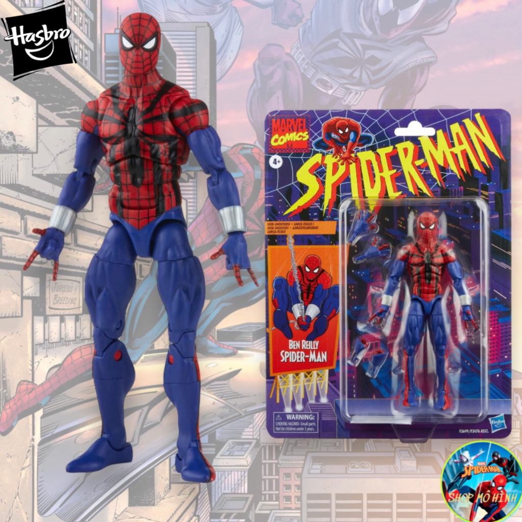 Mô Hình SpiderMan Ben Reilly Marvel Legends Hasbro